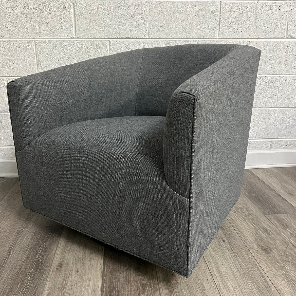 Pair of 1950s Italian Shelter Arm Swivel Chairs