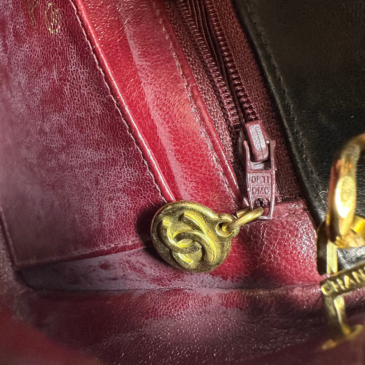 Chanel Vintage Chevron Shoulder Bag