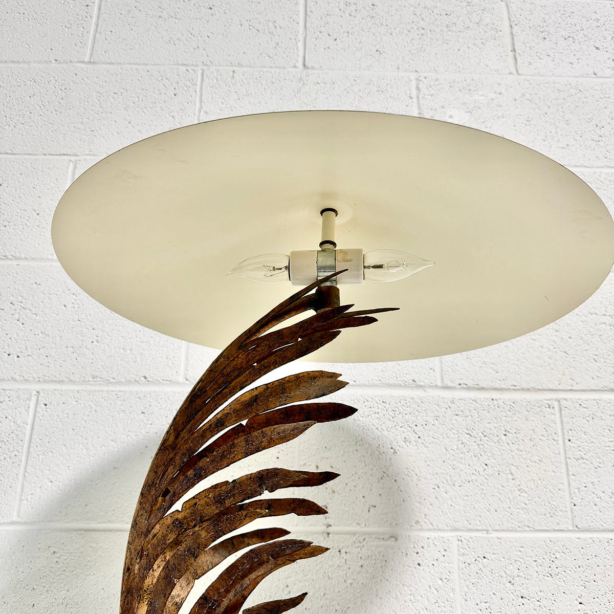 Palm Frond Lamp Sculpture