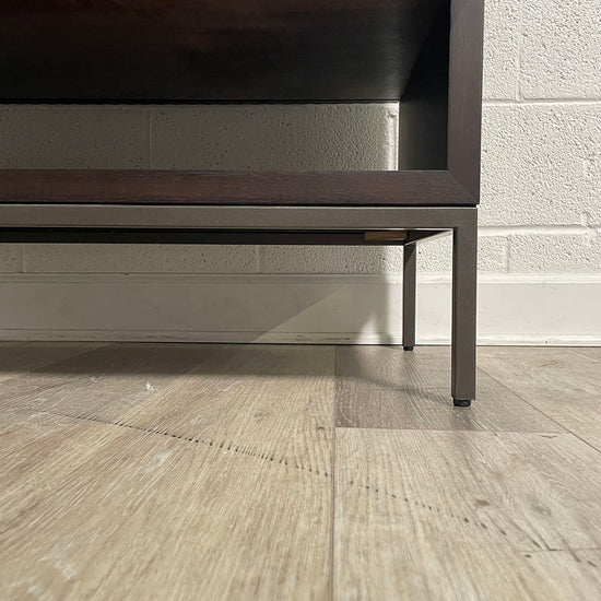 Brown Nightstand With 1 Drawer & 1 Shelf