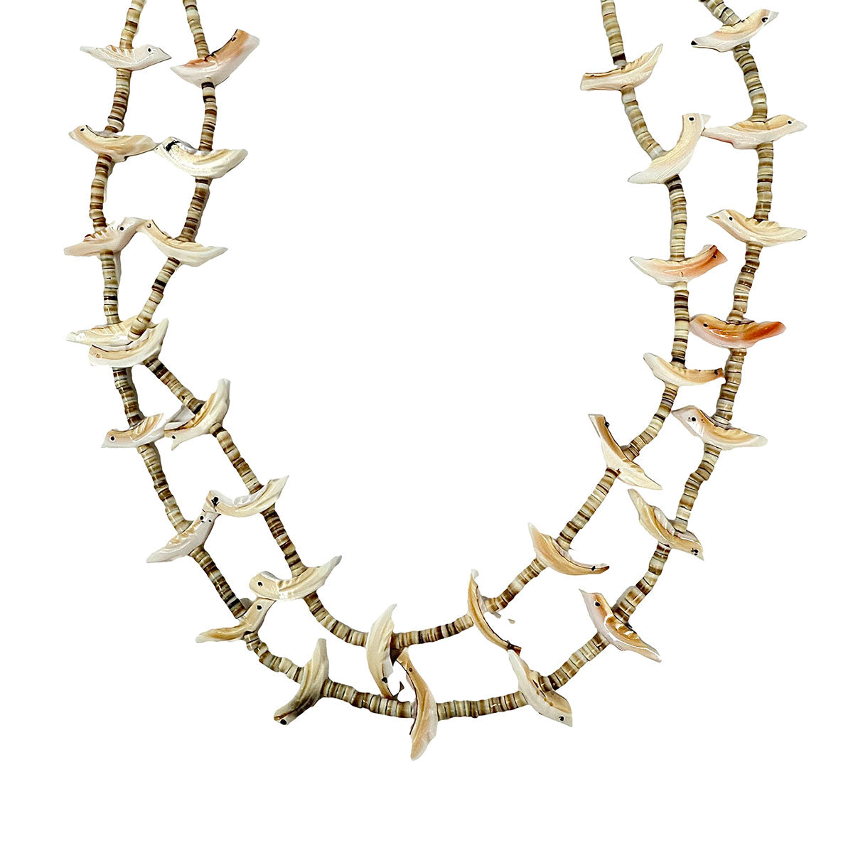 Zuni Double Stranded Fetish Necklace