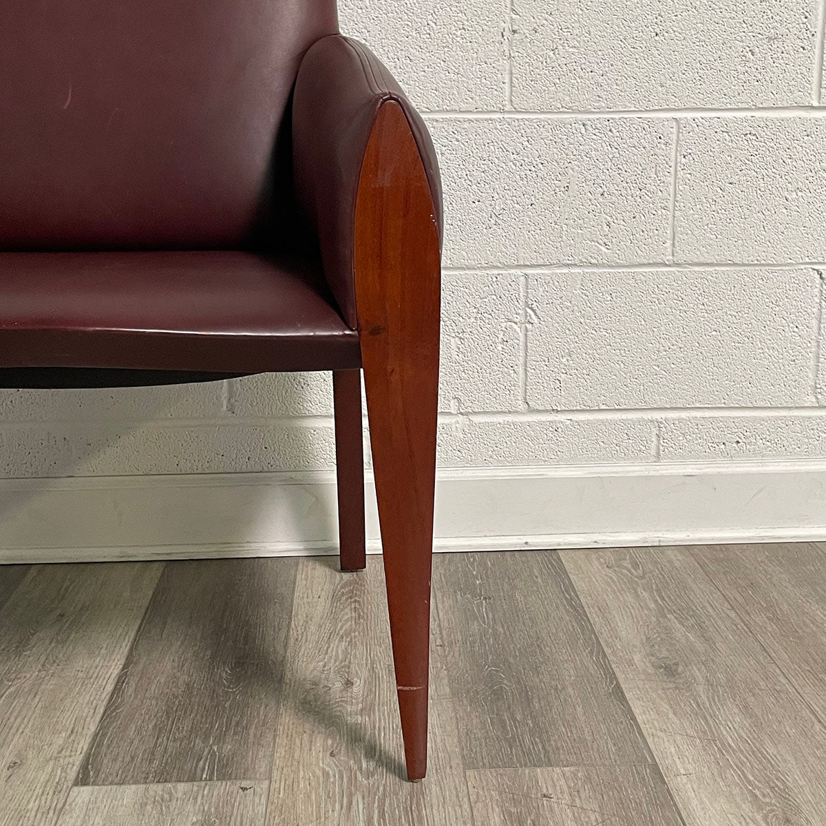 Dakota Jackson Pair Of Leather Accent Chairs