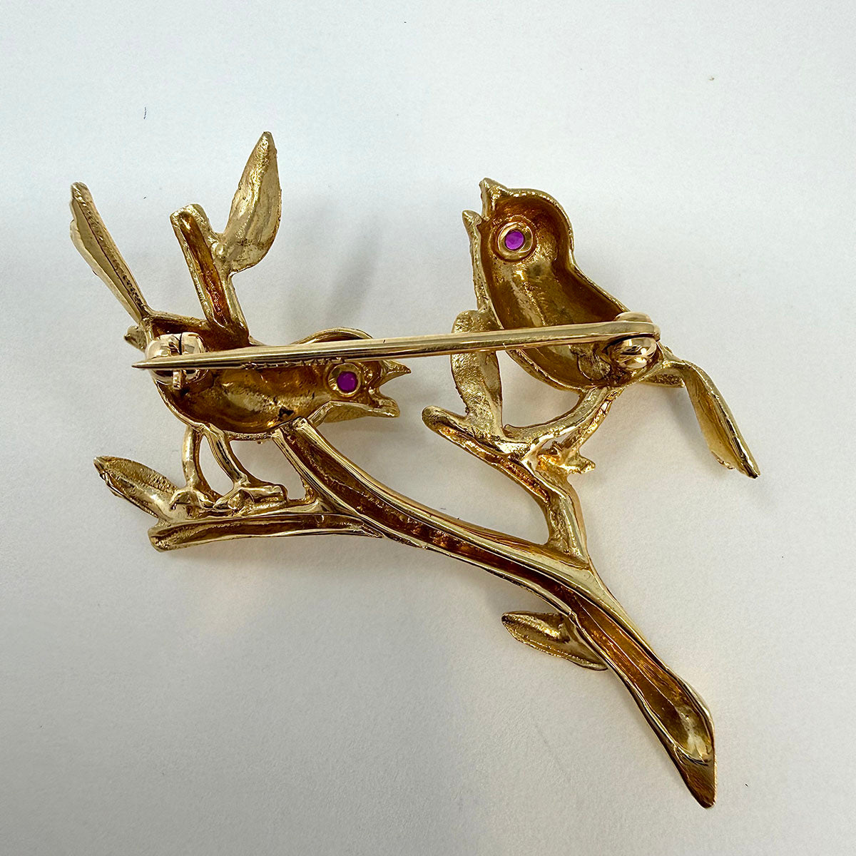 14K Gold Bird Pin