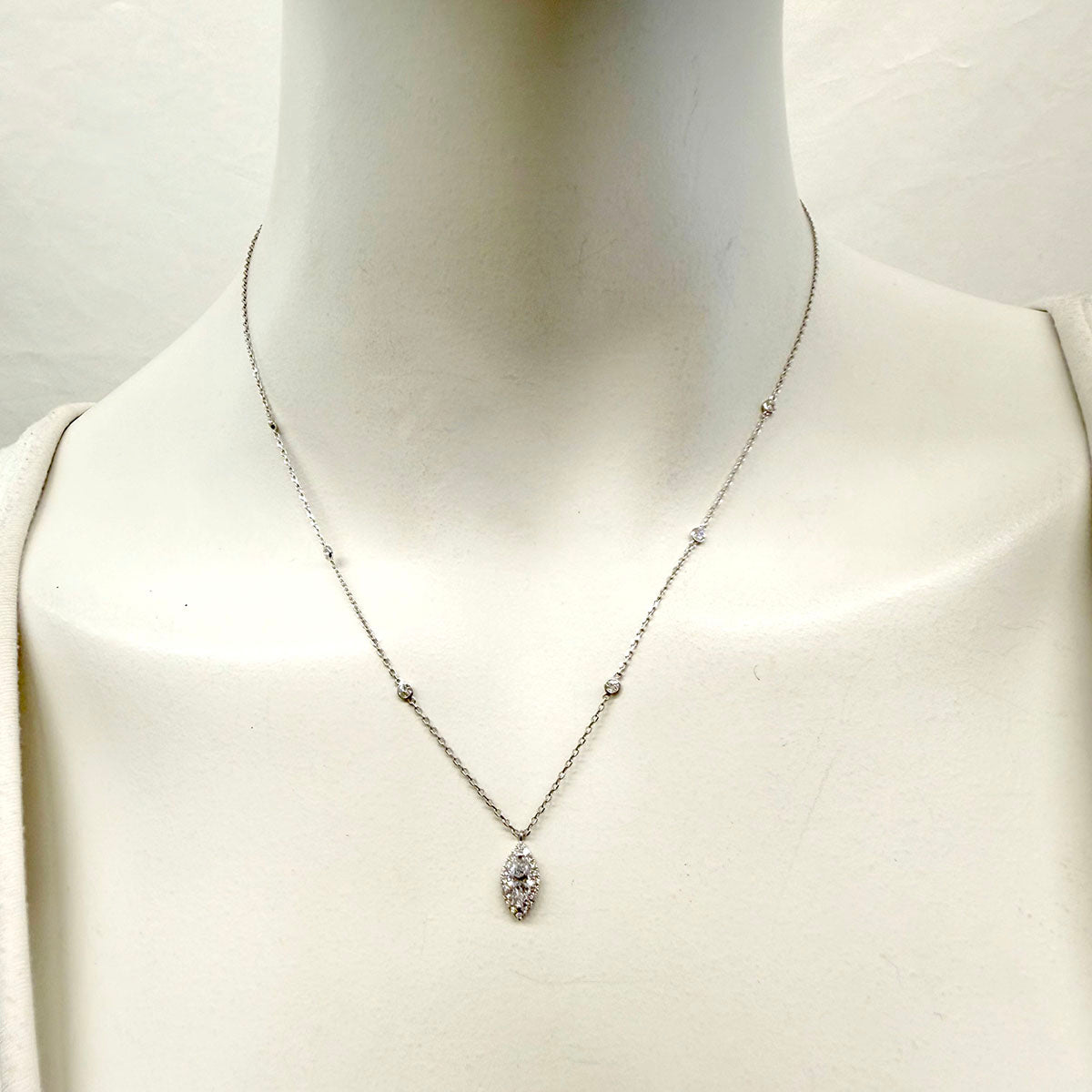 Lab Diamond Pendant Necklace
