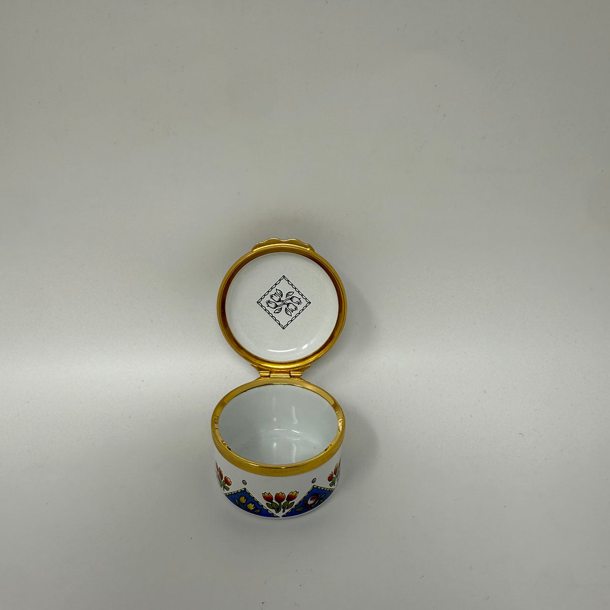 Halcyon Days "Happy Birthday" Enamel Trinket Box Bilston Battersea