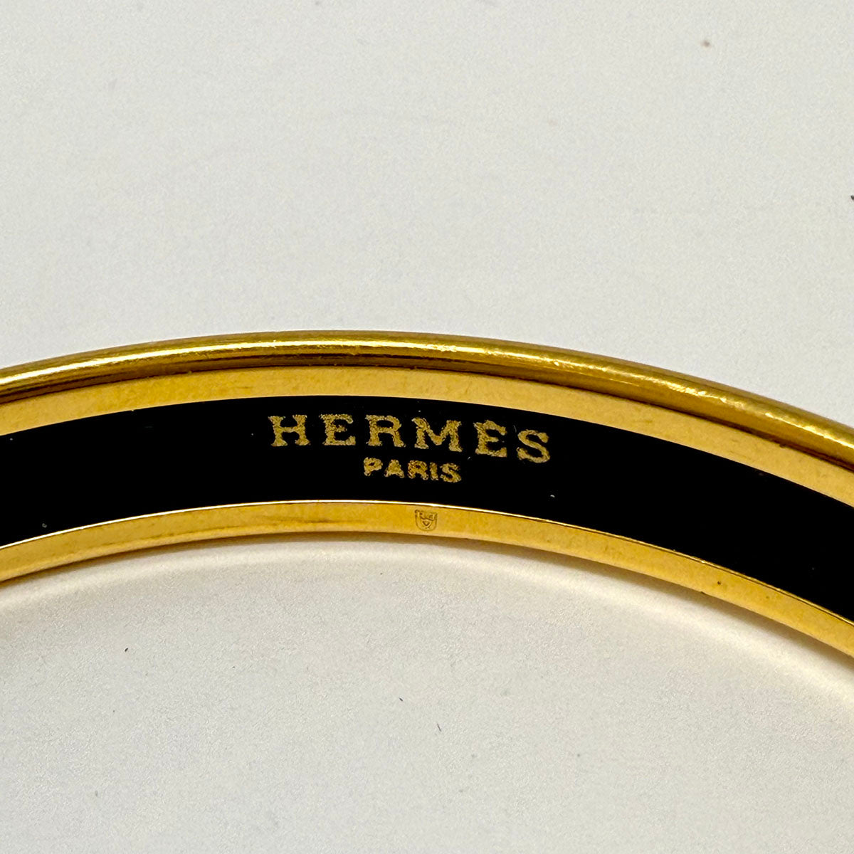 Hermes Narrow Enamel Bangle Bracelet