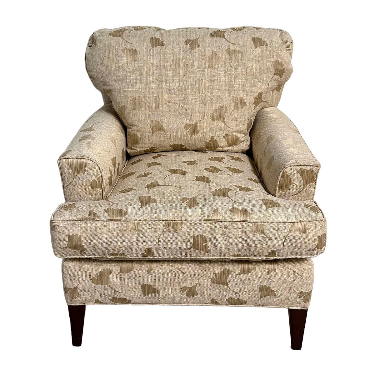 Ginko Leaf Upholstered Armchair