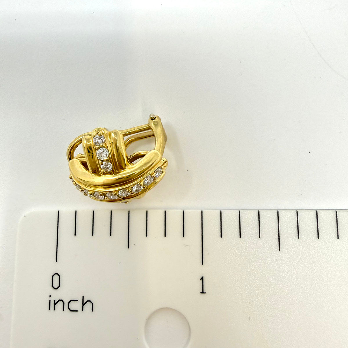 Tiffany & Co. Diamond "X" Earclips