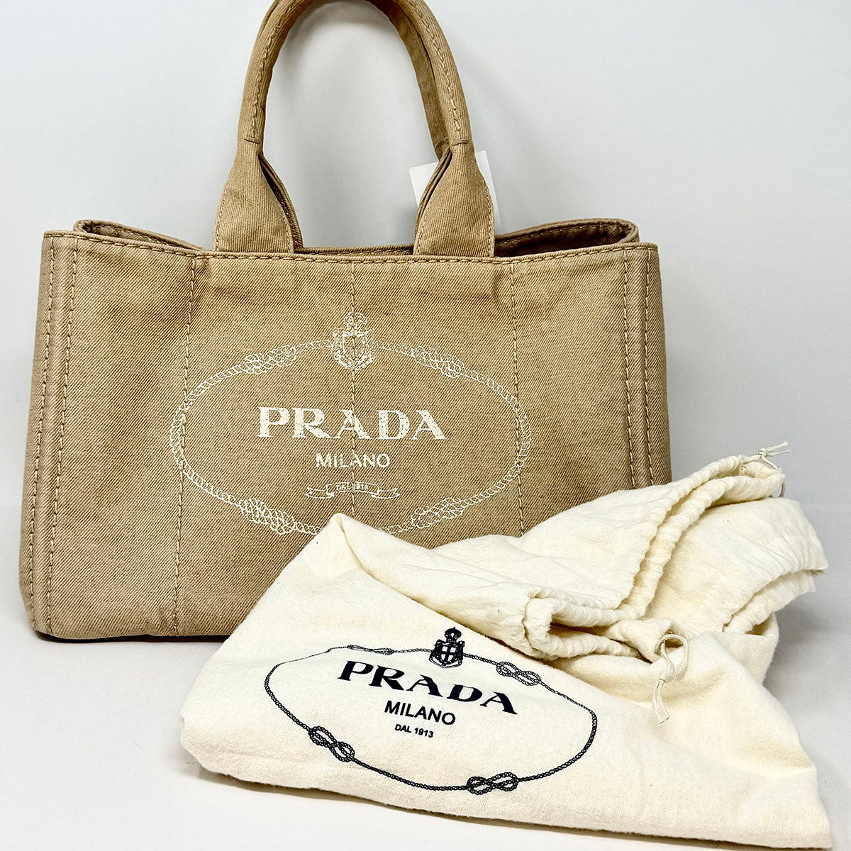 Prada Canvas Canapa Tote