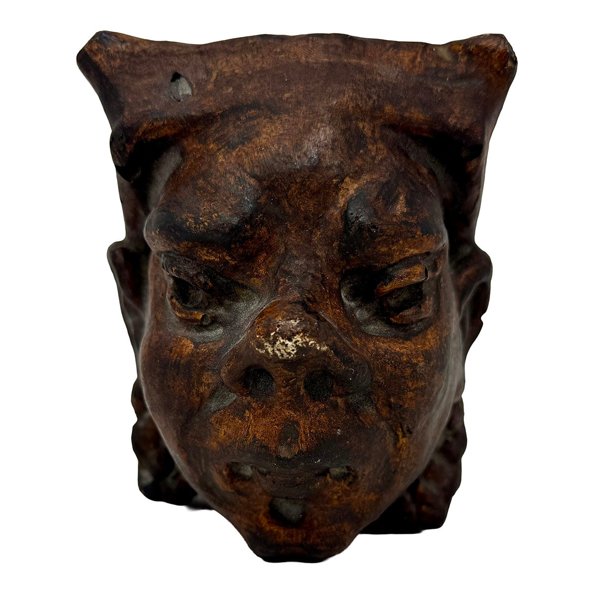 Heavy Plaster Figurine of  Old Man's Face