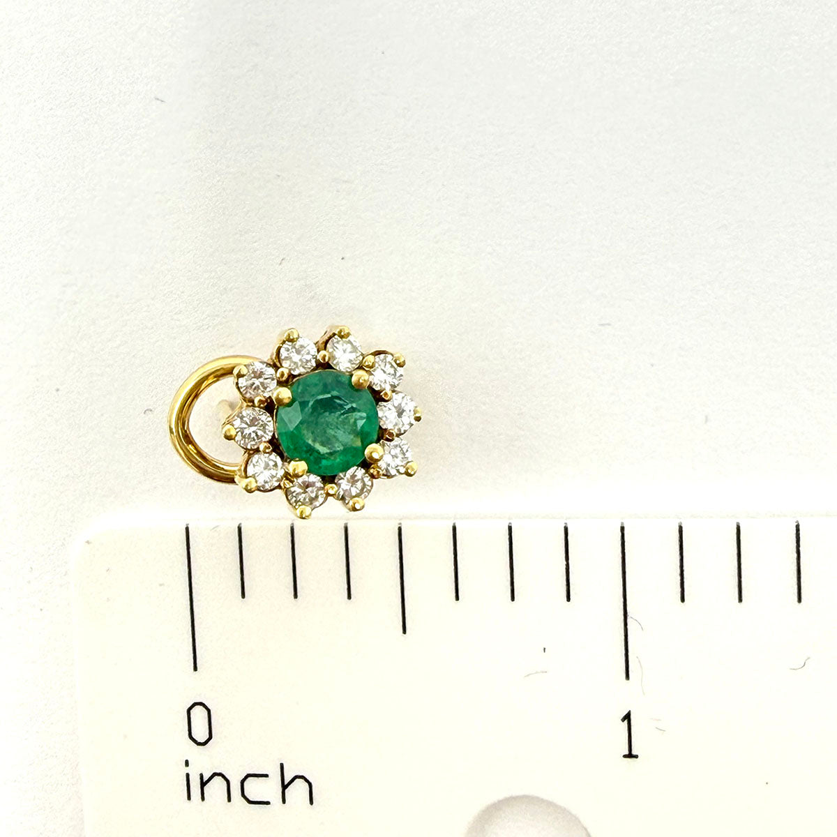 Emerald and Diamond Earrings