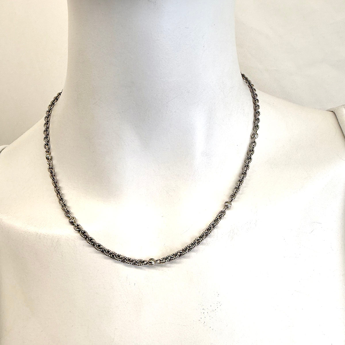 18K  Diamond Station Necklace