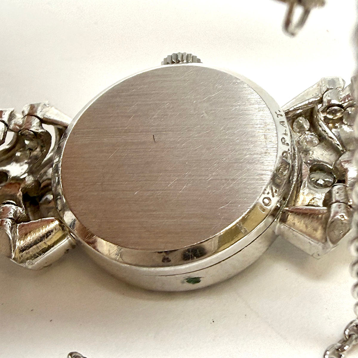 Hamilton Vintage Platinum Bracelet Watch with Diamonds