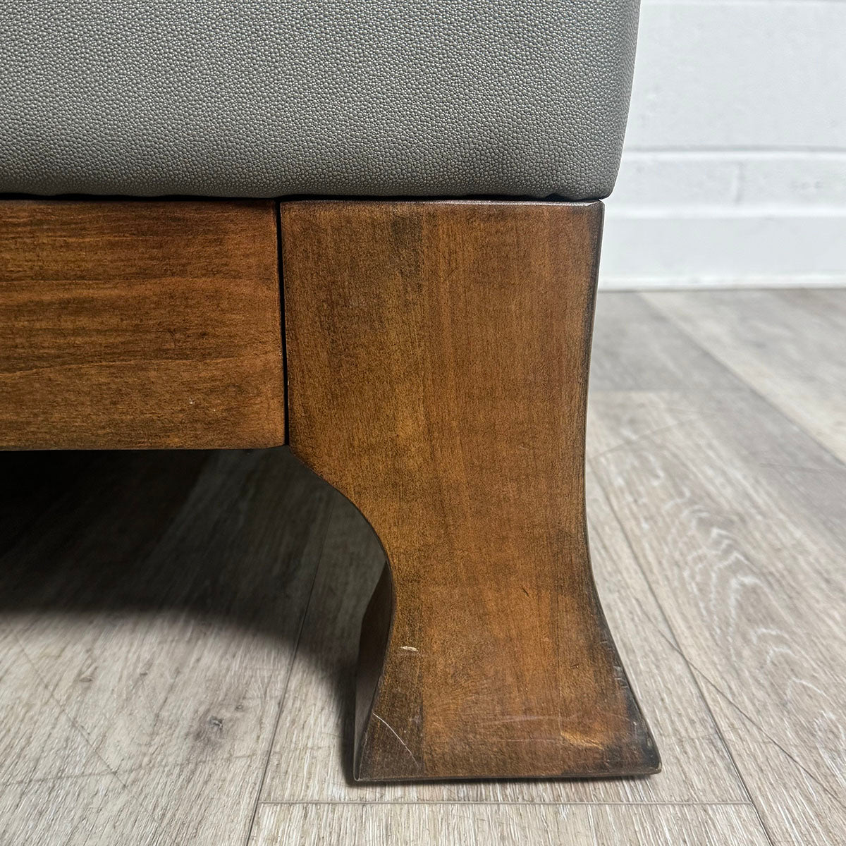 Leather Ottoman