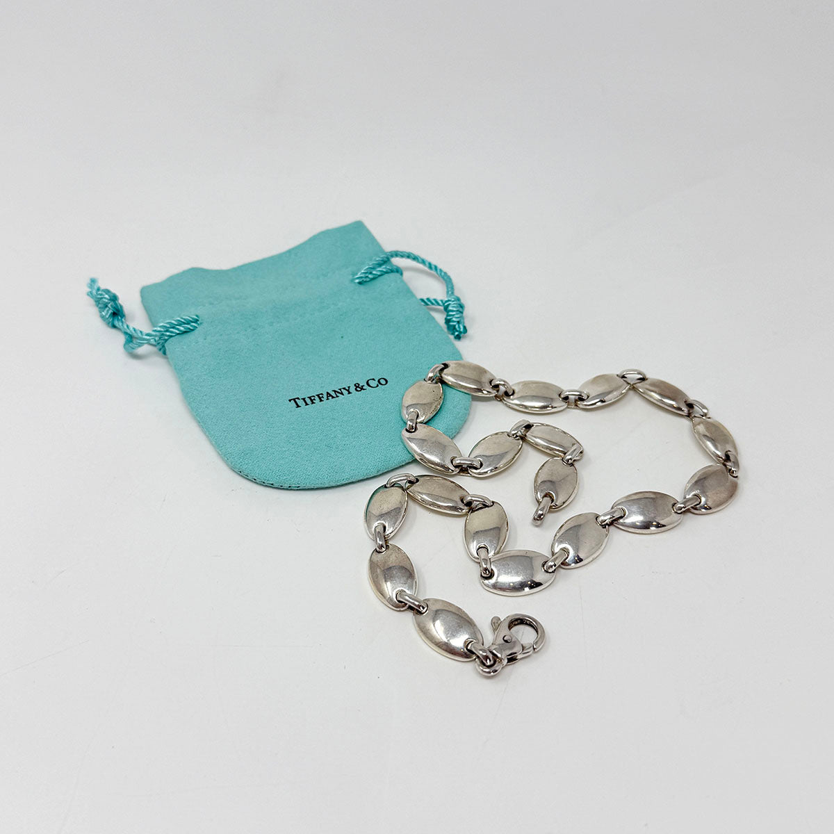 Tiffany & Co. Sterling Silver 16" Pebble Necklace