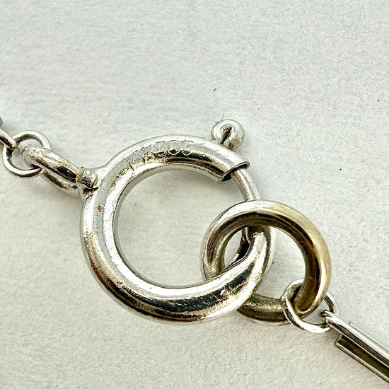 K. Goldschmidt 14K White Gold Necklace with 27 Diamonds