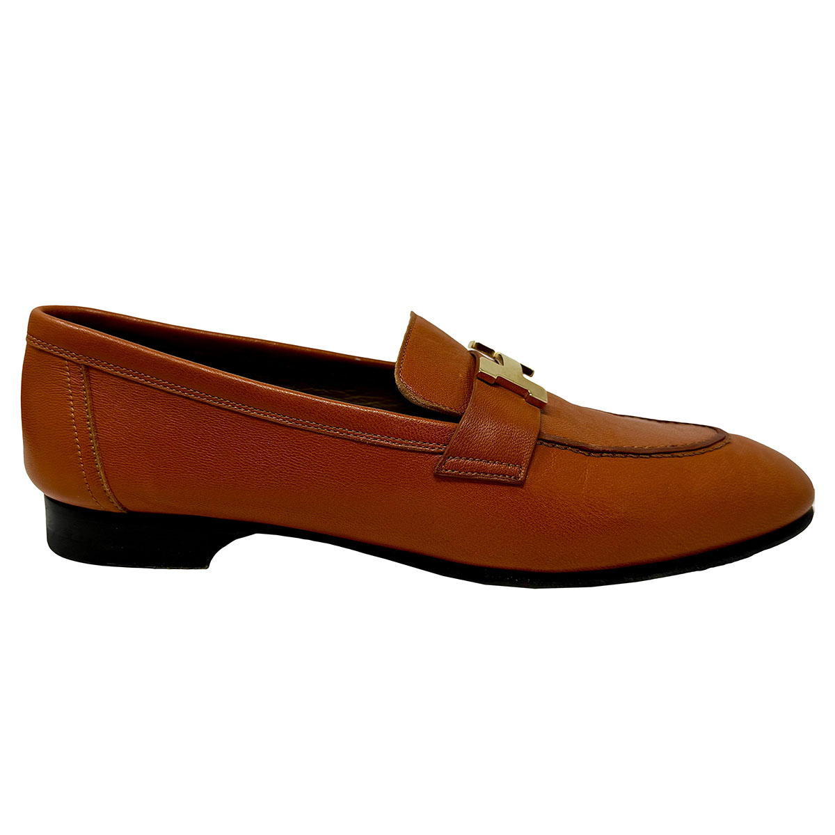 Hermes Paris H Logo Loafers