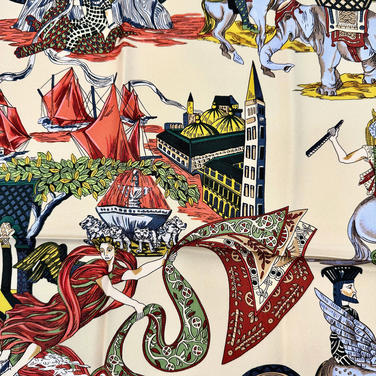 Hermes "Au Fil de la Solei" Scarf