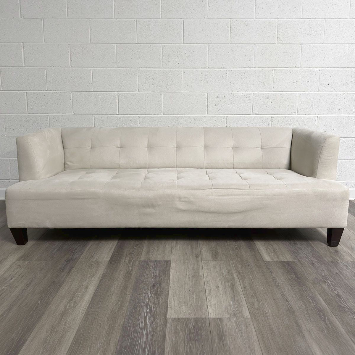 White Upholstered Sofa (2 Available)