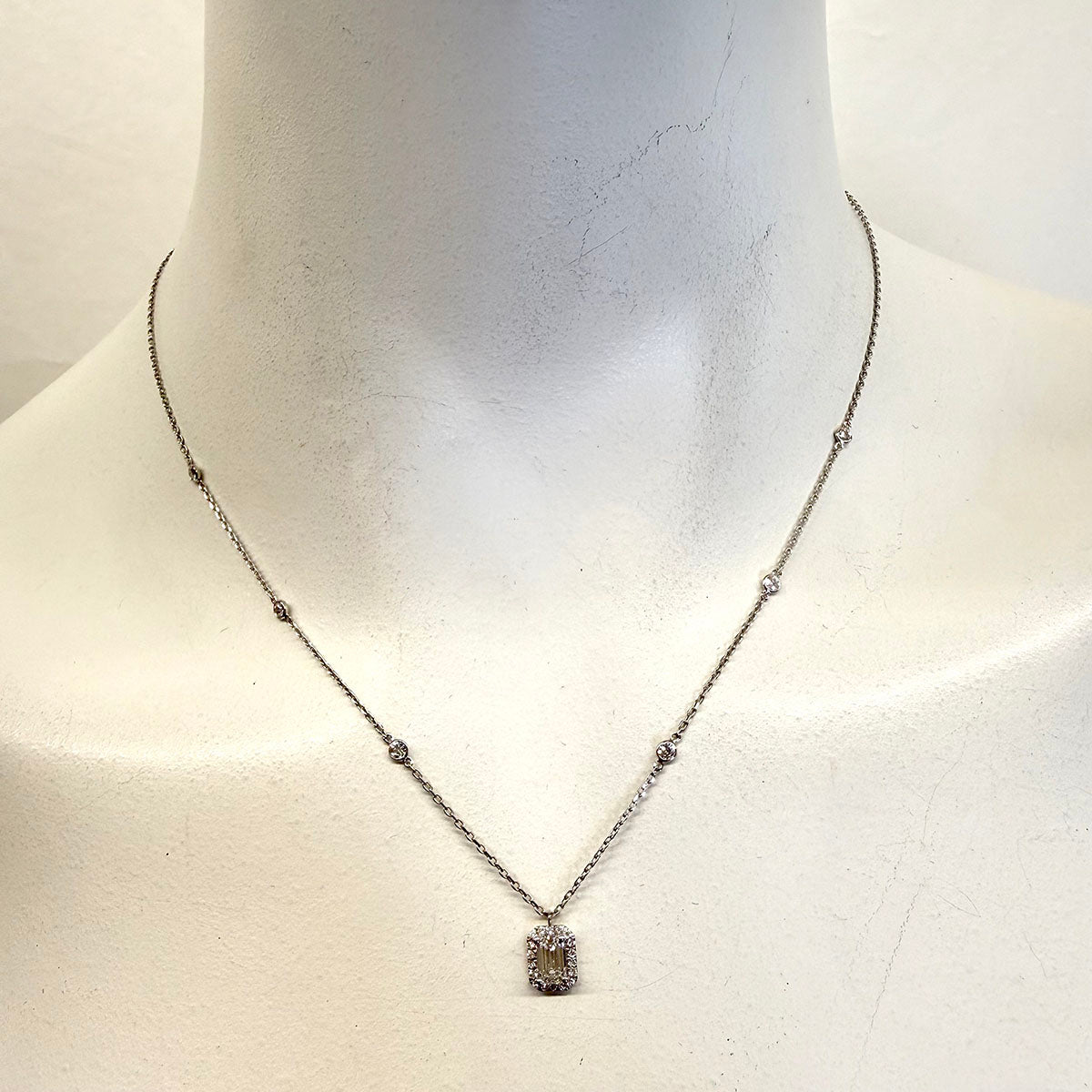 Lab Diamond Pendant Necklace