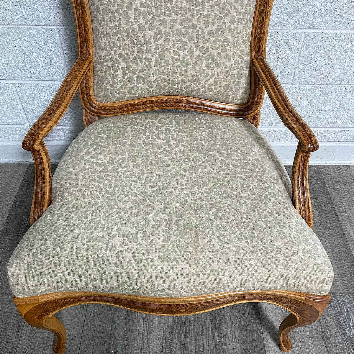 Armchair with Animal-Print Upholstery