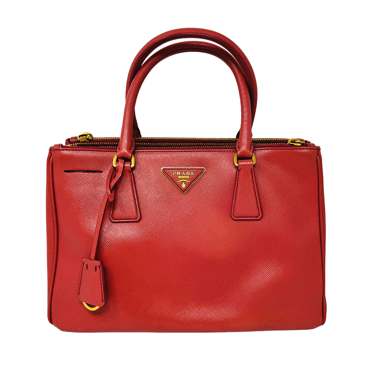 Prada Two Way Saffiano Handle Bag