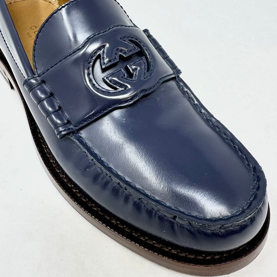 New Gucci Leather Dress Loafers