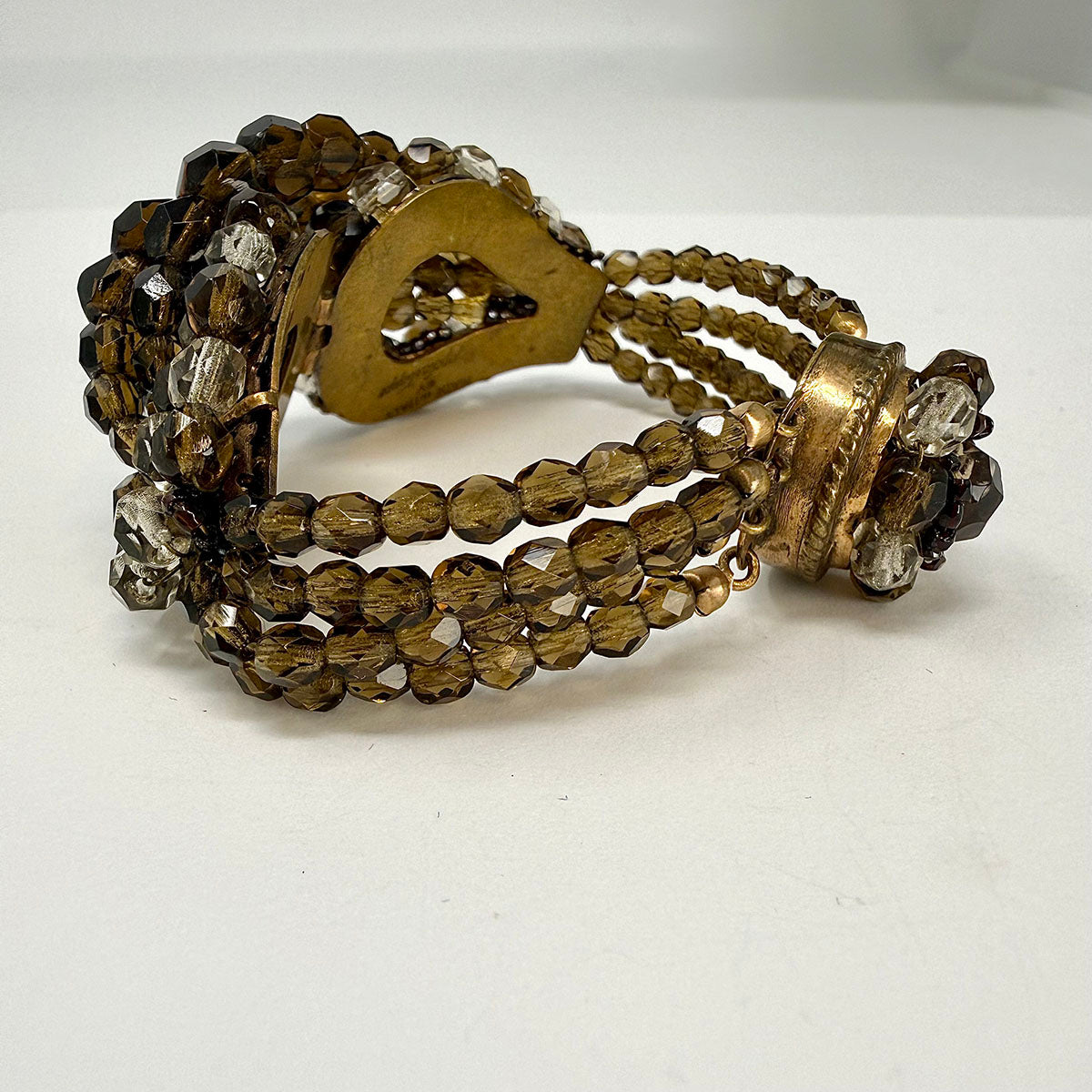 Coppola e Toppo Brown Glass Bead Bracelet