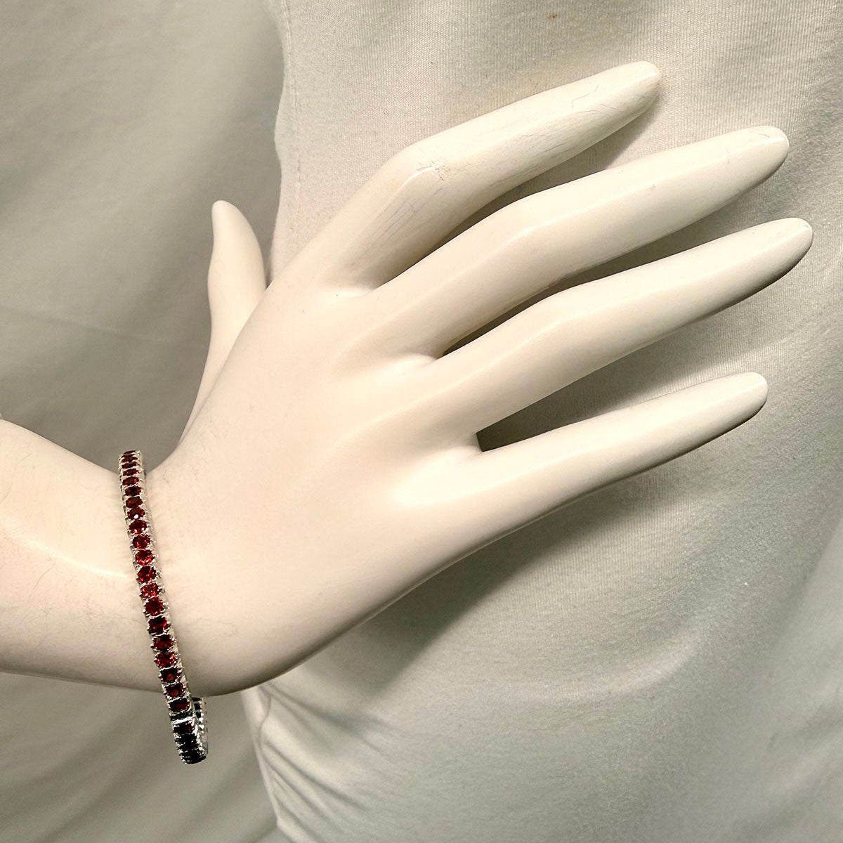 Tracey Mayer Garnet Bangle Bracelet