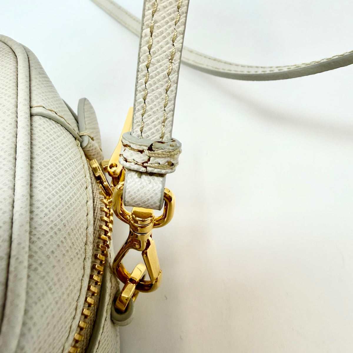 Prada Zip Leather Camera Bag
