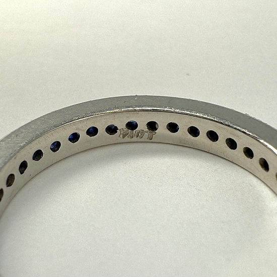 Platinum Ring with 39 Sapphires