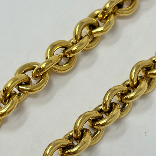 Chanel 1994 Gold-tone  Chain Link Pendant Necklace