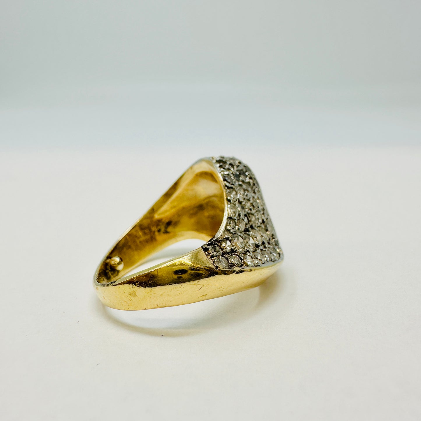 14K Pave Diamond Ring