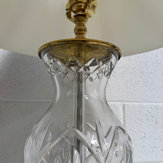 Waterford Lamp with Silk Shade
