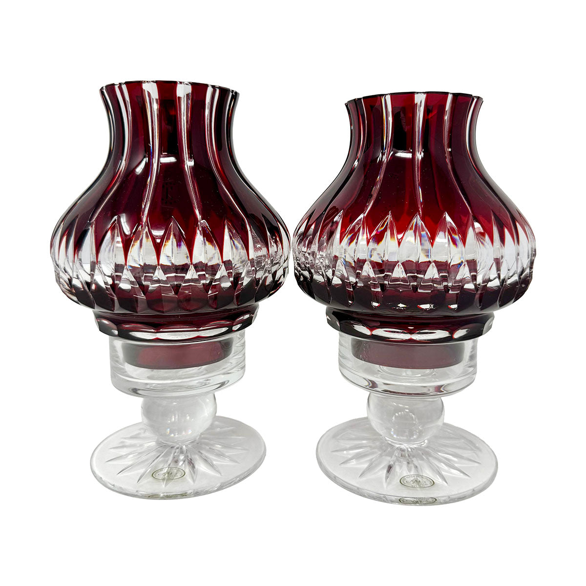 Pair of Castille Alberga Hurricane Candle Holders