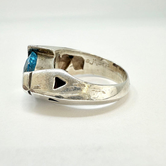 John Antencio Ring with Topaz