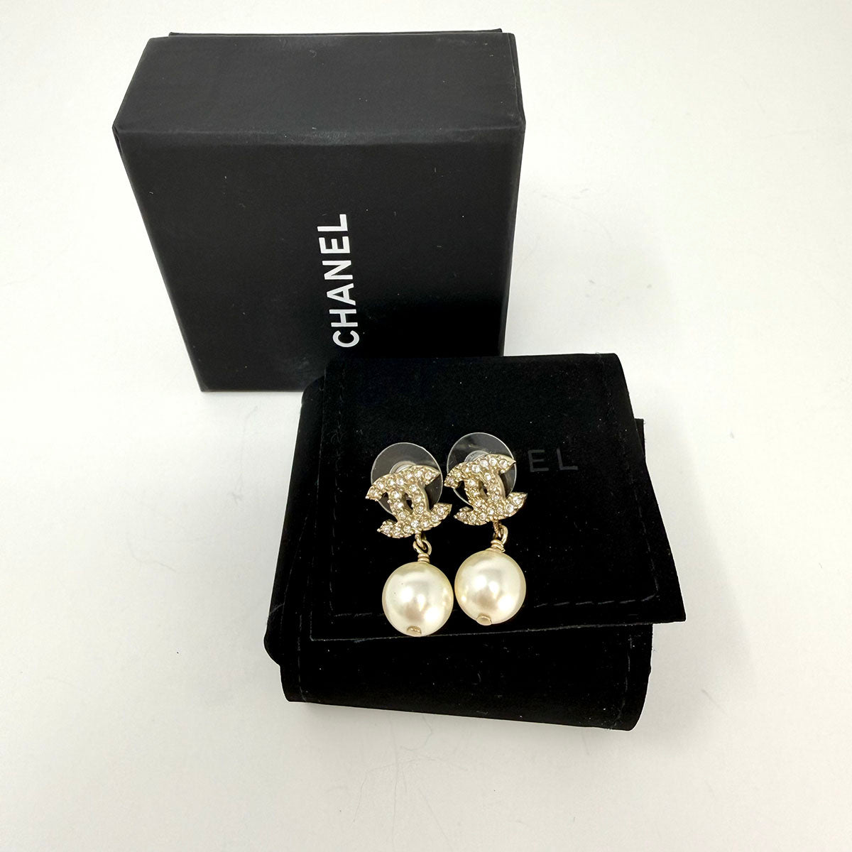 Chanel Pearl Drop Earrings