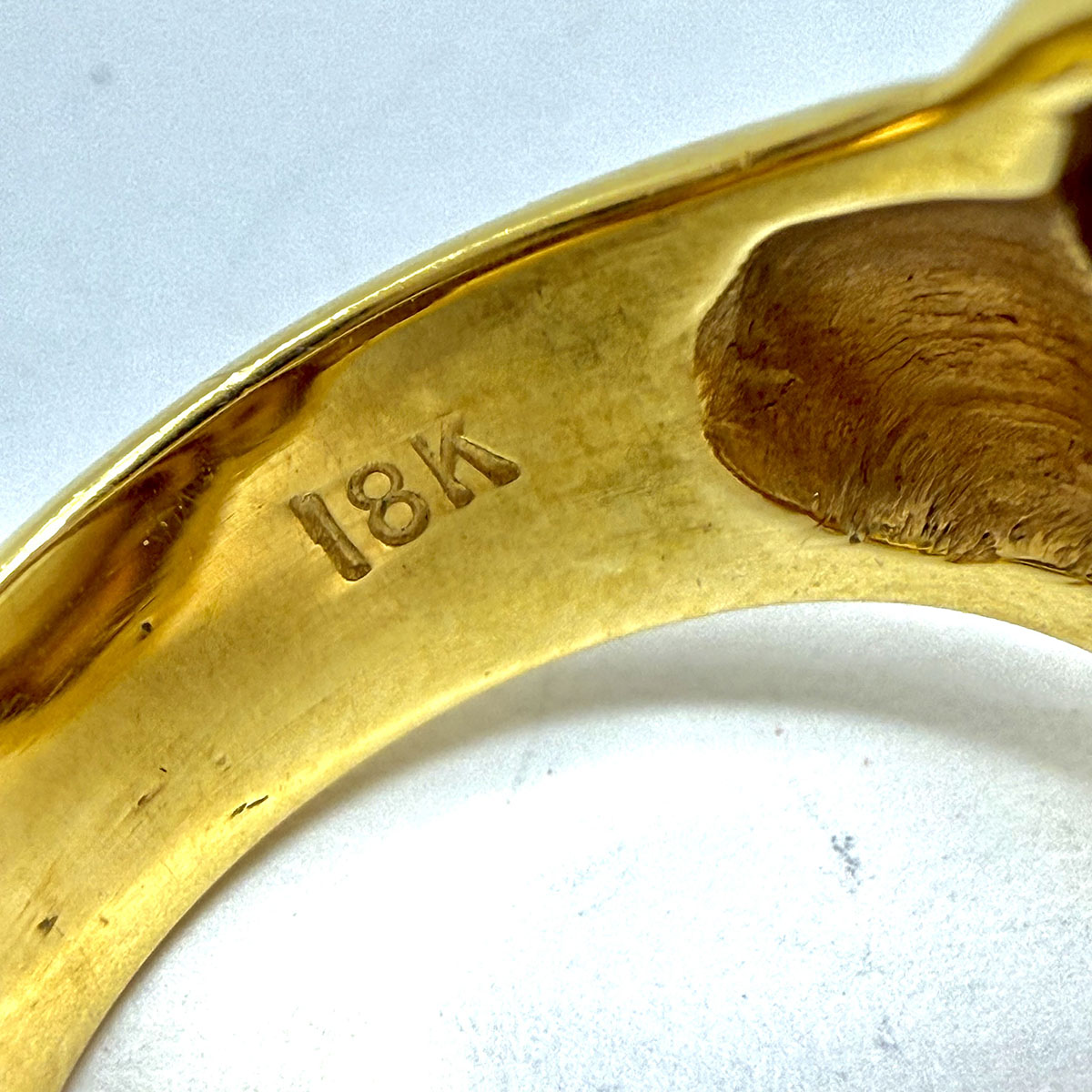 Susan Berman 18K Gold Ring with Mabe Pearl