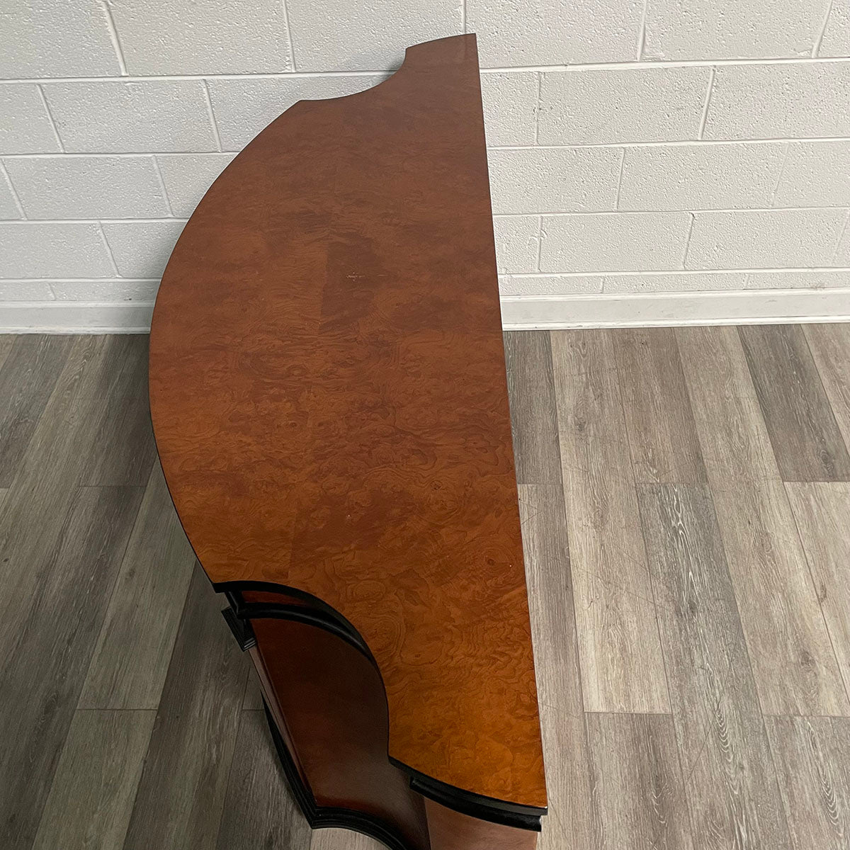 Curved Front Wood Sideboard