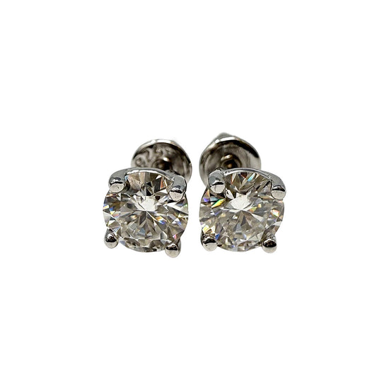 5mm Round Moissanite Stud Earrings