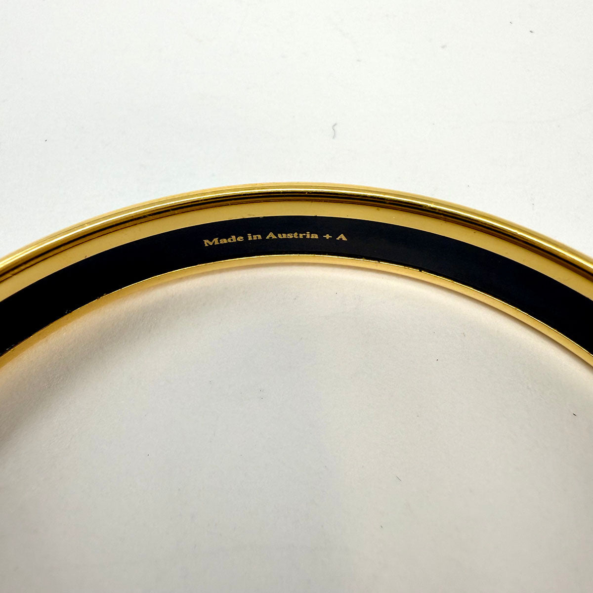 Hermes Narrow Enamel Bangle Bracelet