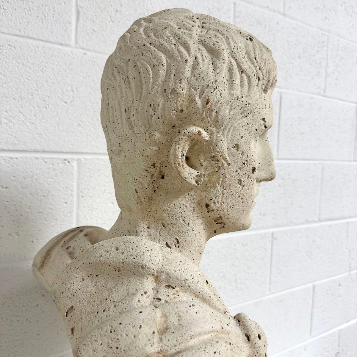 Faux Stone Roman Bust