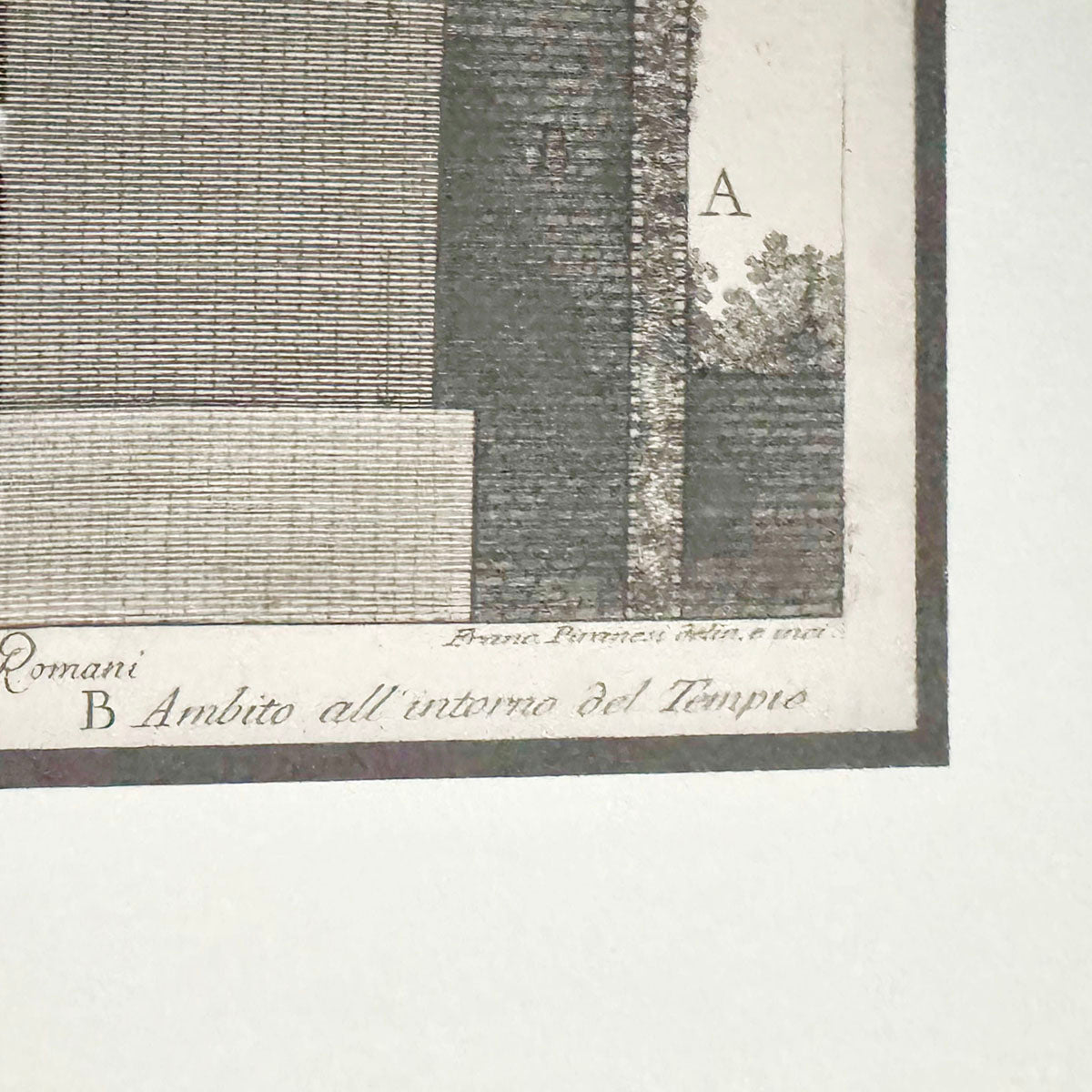 Framed Architectural Print "Temple of Honor and Virtue"