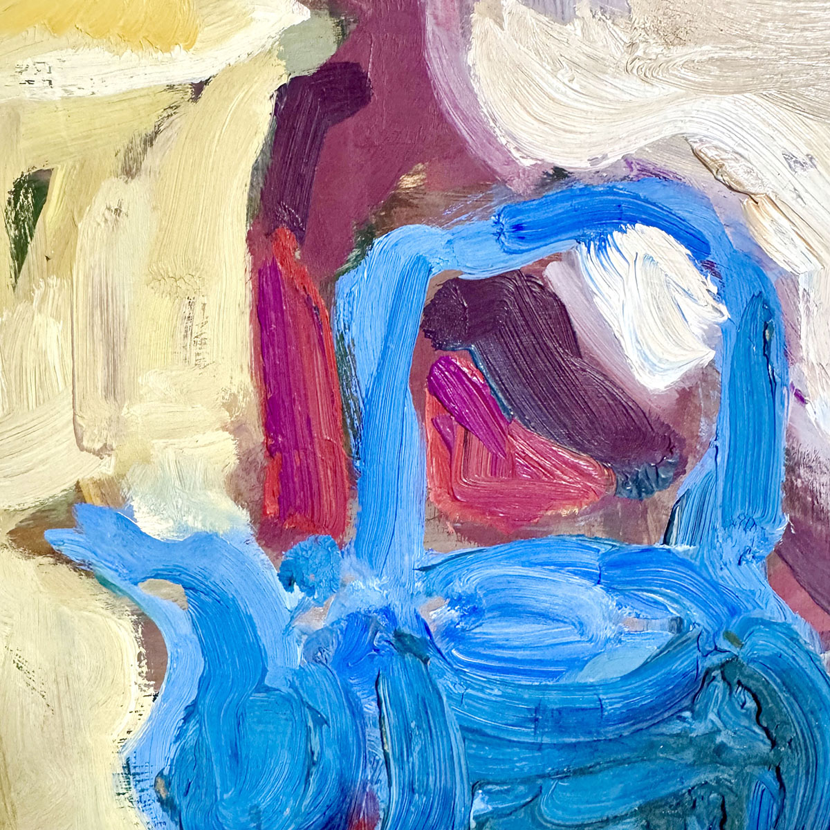 "Abstract Still Life with Kettle" Signed