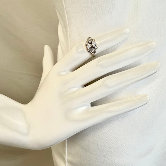 Vintage 14K White Gold with Diamonds