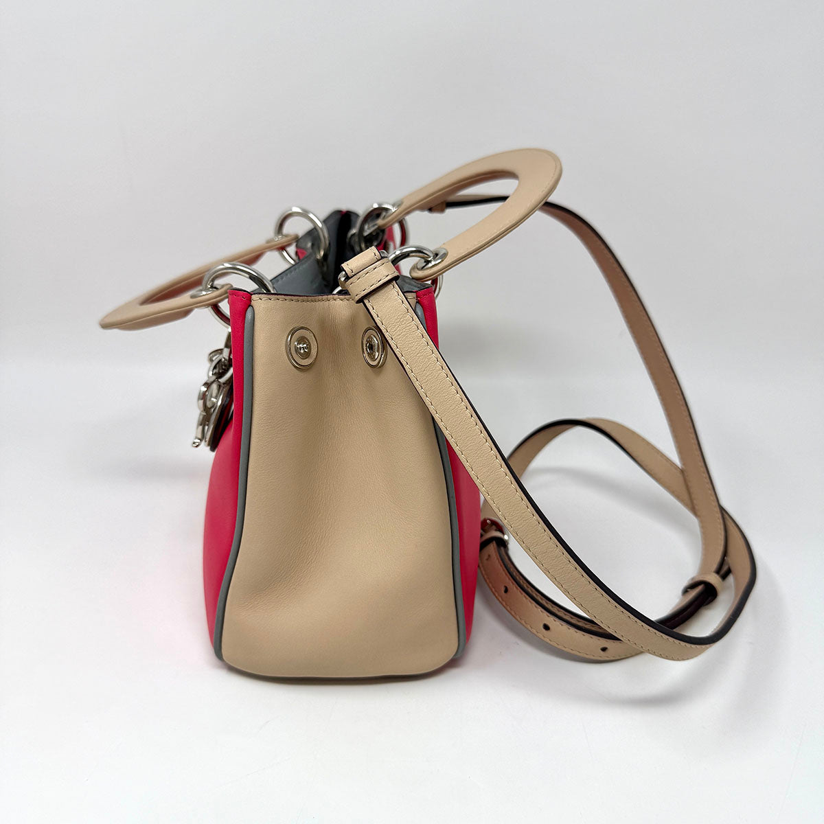 Christian Dior Diorissimo Tricolor Handle Bag