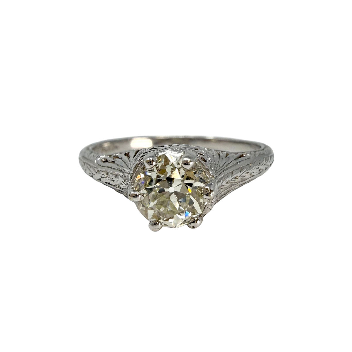 Platinum Ring with 0.81ct Diamond