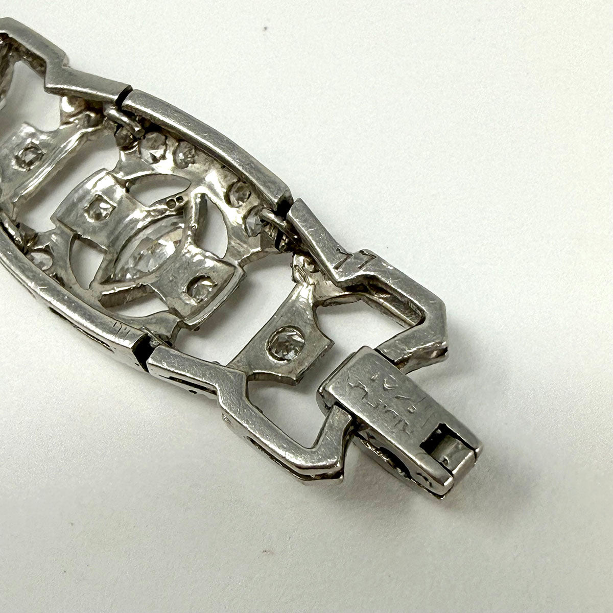 Art Deco Platinum  Sapphire and Diamond Bracelet