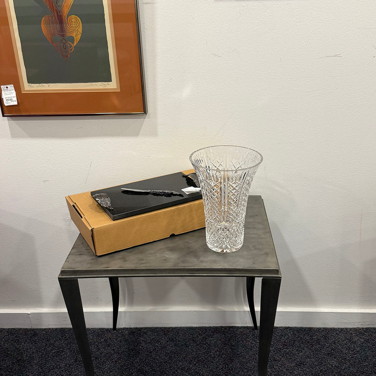Waterford Vase 10" Diamond Cut