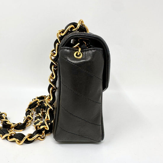 Chanel Vintage Chevron Shoulder Bag